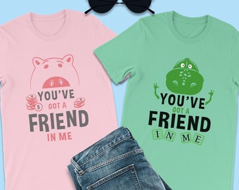Camisetas de Toy Story, Camiseta "Tienes un amigo en mí", Camiseta de Hamm, Camiseta de Toy Story Land, Camisetas familiares de Disney, Camiseta de pareja de Disney, Hamm y Rex