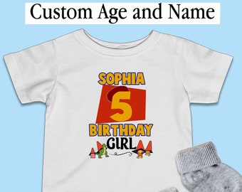 Disney Anpassad ålder och namn födelsedagsbarntröja, Jessie barntröja, Toy Story 2-inspirerad temaoutfit, personliga babykläder, familjetröja