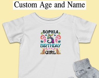Encanto Custom Age Name Birthday Shirt, Mirabel Madrigal Baby Costume, Disney World Kids Cloth, Disneyland Infant Outfits, Toddler Gifts