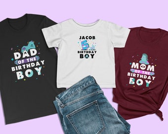 Sulley Monster Inc Birthday Shirt, Dad Mom of the Birthday Boy, Disney Family Matching Shirt, Party Squad, Custom Age, and Name Baby Clothes