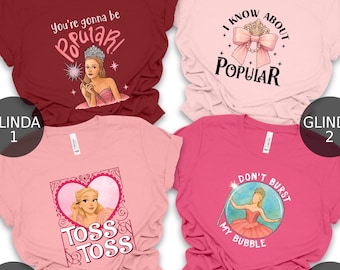 Popular Glinda the Good Witch Shirt, Retro Wicked Inspired Pink Princess Witch, Team Glinda Gift, Toss Toss T-Shirt, Don't Burst My Bubble