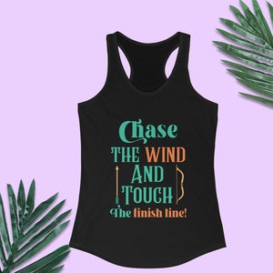 Brave Running Tank Tops, Chase the Wind and Touch the Finish Line, Merida Tank Top, runDisney, Half Marathon Weekend, Women&#39;s Racerback Tank