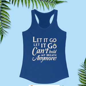 Frozen Running Tank Tops, Let It Go Can’t Hold My Breath Anymore, Princess Elsa Run Outfit, runDisney Costume, Disney World Half Marathon