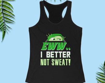 Camisetas de tirantes de Pixar Inside Out, ¡Qué asco! Mejor no sudar, Disfraz de Asco para correr, Camiseta runDisney, Atuendos para la media maratón de Disney World