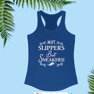 Cinderella Running Tank Tops, Not Slippers But Sneakers, Princess Tank Top, runDisney, Half Marathon Weekend, Women&#39;s Racerback Tank Tops