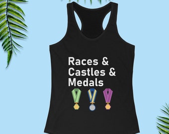 Disney Tank Tops for Women, Races, Castles & Medals, Disney Half Marathon Shirts, Disney Running Costume, Run Disney Shirt, runDisney Shirt