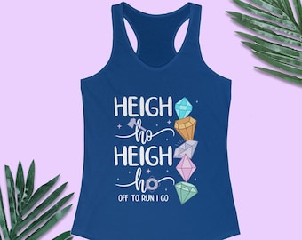 Snow White Tank, Heigh Ho Off To Run I Go, Seven Dwarfs Shirts, Disney Running Costume, Run Disney Training Tank Top, Half Marathon Shirt