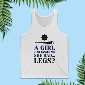 The Little Mermaid Running Tank Tops, A Girl Just Passed Me She Had Legs, Prince Eric Shirt, runDisney Costume, Marathon Weekend Outfit