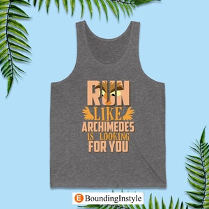 The Sword in the Stone Running Tank Tops, Run Like Archimedes is Looking for You, King Arthur Costume, runDisney Marathon Weekend