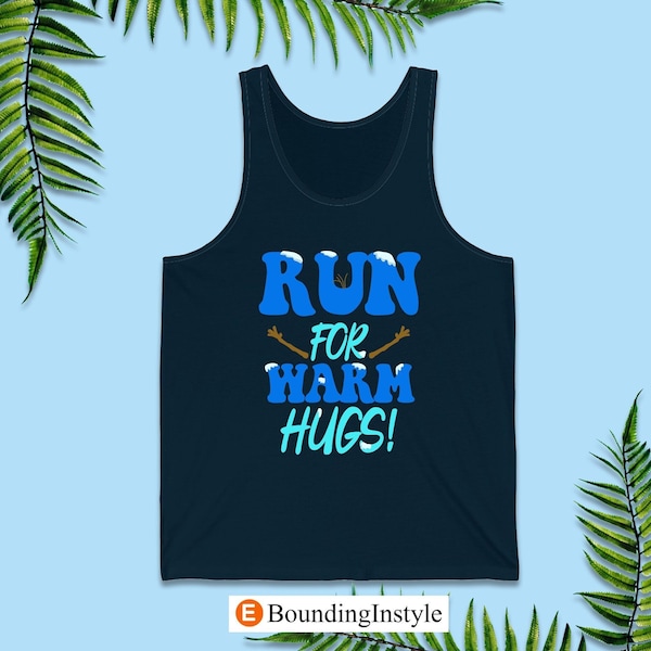 Camisetas sin mangas para correr de Frozen, Corre para recibir abrazos cálidos, Traje de Olaf, Disfraz de runDisney, Maratón de Walt Disney World de 26,2 millas, Media maratón 5K 10K