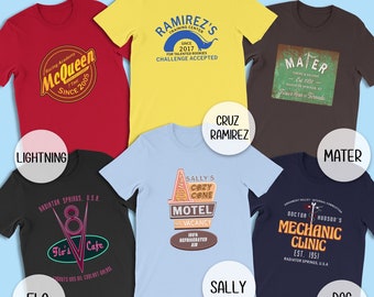 Disney Cars Family Shirts, Cars Land Logo, Race Car Birthday Shirt, Walt Disney Hollywood Studio Pixar Shirt, Disney World, Disneyland Shirt