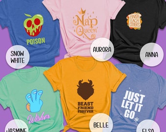 Wreck-It Ralph Princess Shirt, Ralph Breaks the Internet Shirt, Comfy Princess Squad T-Shirt, Bestie Princess Shirts, Disney Character Team