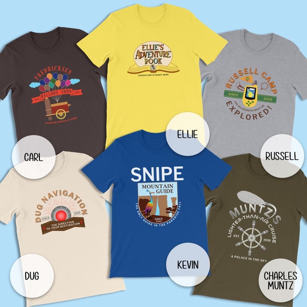 Disney Pixar Up Occupation Shirt, Company Logo, Disney Family Shirts, Disney Couple Shirts, Disney World Group Shirts, Disneyland Team Shirt