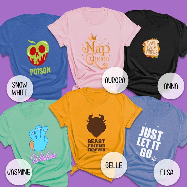 Wreck-It Ralph Princess Shirt, Ralph Breaks the Internet Shirt, Comfy Princess Squad T-Shirt, Bestie Princess Shirts, Disney Character Team