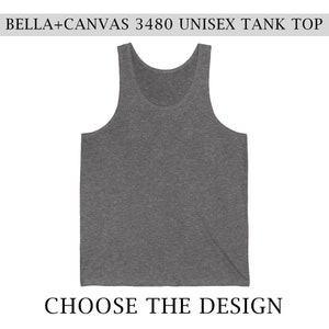 Custom Unisex Tank Tops, Unisex Jersey Tank, Bella+Canvas 3480