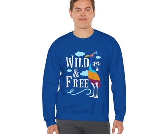 Sweat-shirt Pixar Up, sauvage et gratuit, chemise à manches longues Kevin Bird, pull ras du cou unisexe, pull Disney World, Paradise Falls, Pixar Dug
