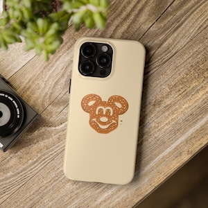 Custodie per iPhone di tutti i modelli Mickey Pretzel, custodia per cellulare resistente di Topolino, Disney Epcot Snacking Around The World, custodia sottile e leggera lucida