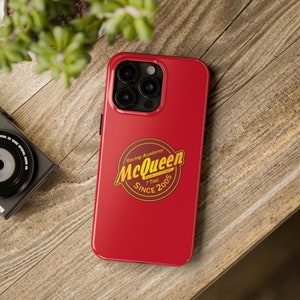 McQueen's Racing Academy Logo All Model iPhone Cases, Pixar Cars Mobile Case, Cars Land Accessory, Rust-eze Medicated Bumper Ointment