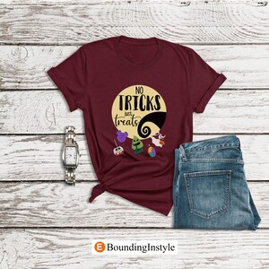 Nightmare Before Christmas Shirt, No Tricks Just Treats, Disney Halloween Shirt, Disney Snacks Shirt, Womens Disney Shirt, Jack and Sally