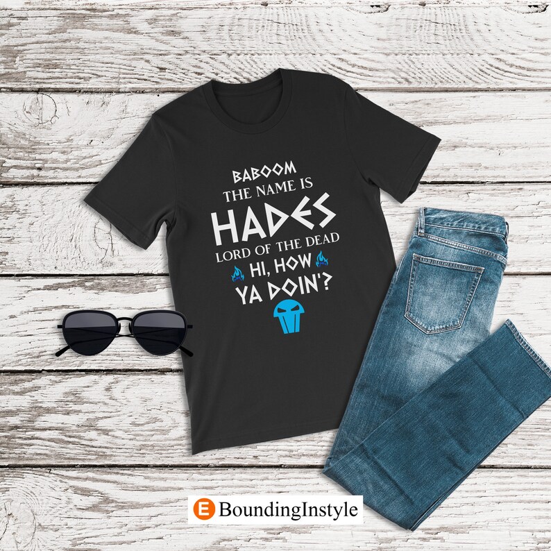 Hercules Shirt, Baboom The Name is Hades, Disney Villain Shirt, Hades Costume, Mens Disney Shirt, Disney Halloween Shirt, Disneyland Shirt