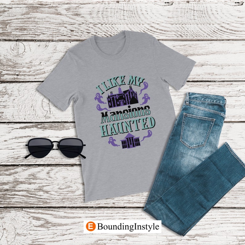 Disney Haunted Mansion Shirt, I Like My Mansions Haunted, Disney Halloween Shirt, Mens Disney Shirt, Disney World Ride Shirts, Ghost Costume