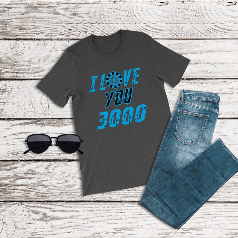 Avengers Shirt, I Love You 3000 Shirt, Three Thousand Dad, Iron Man Endgame, Disney Dad Shirt, Fathers Day Shirt, Gift for Dad from Daughter