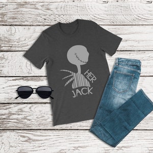 Nightmare Before Christmas Shirt, Her Jack Shirt, Jack Skeleton, Jack and Sally, Family Disney Shirt, Couples Disney Shirts, Halloween Shirt