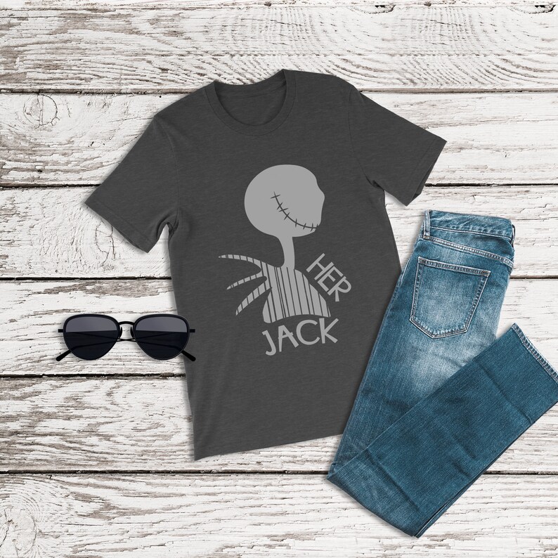 Nightmare Before Christmas Shirt, Her Jack Shirt, Jack Skeleton, Jack and Sally, Family Disney Shirt, Couples Disney Shirts, Halloween Shirt