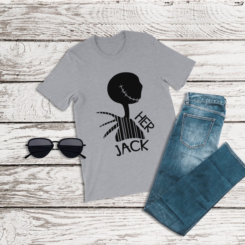 Nightmare Before Christmas Shirt, Her Jack Shirt, Jack Skeleton, Jack and Sally, Family Disney Shirt, Couples Disney Shirts, Halloween Shirt