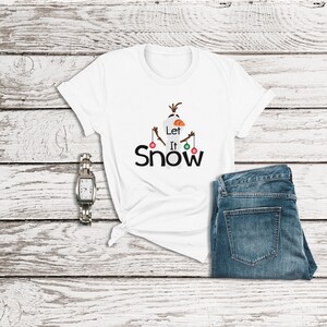 Frozen Shirt, Let It Snow Shirt, Olaf Shirt, Snowman Shirt, Disney Christmas, Disney Family Shirts, Disney World Shirts, Christmas Shirts