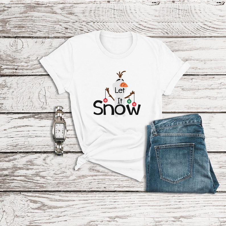 Frozen Shirt, Let It Snow Shirt, Olaf Shirt, Snowman Shirt, Disney Christmas, Disney Family Shirts, Disney World Shirts, Christmas Shirts