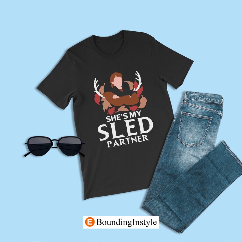 Frozen Couples Disney Shirt, She's My Sled Partner, Kristoff Shirts, Anniversary Tee, Disneyland Valentine Honeymoon, Kristoff Matching Anna