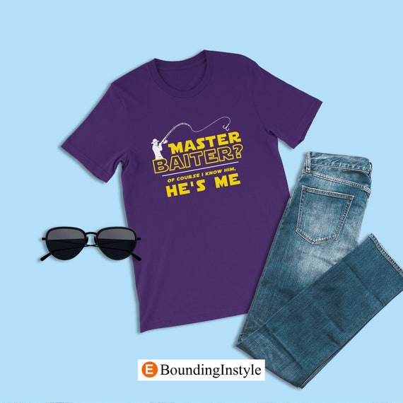 Master Baiter Shirt, Disney Star Wars Shirt for Dad, Jedi Master T-shirt,  Fathers Day Gifts Fishing, Unique Fishing Tee, Daddy Fishing Shirt 