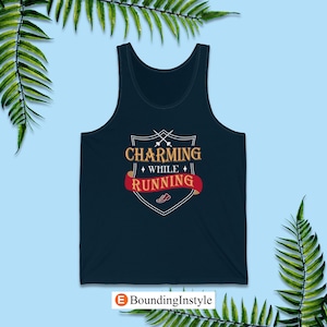 Prince Charming Tank Tops, Charming While Running, Team Cinderella Running Tank Tops, Disneyland Half Marathon Weekend, runDisney Costume