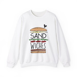 Sandwiches Sweatshirt, Princess Anna Unisex Pullover, Frozen Food Couple, Disneyland Sweater, Matching with Hans We Finish Each Other's White