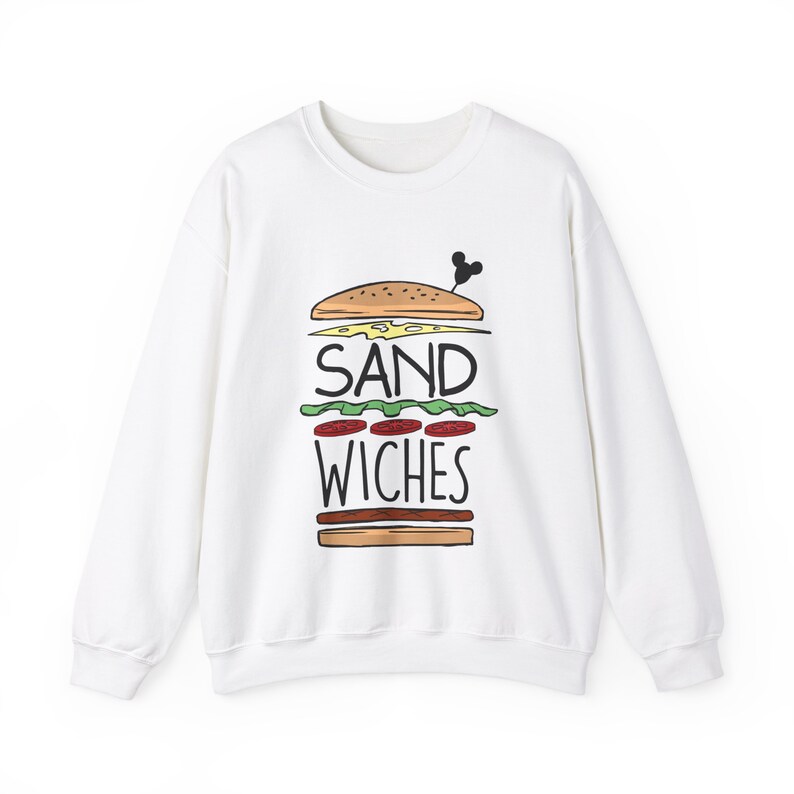 Sandwiches Sweatshirt, Princess Anna Unisex Pullover, Frozen Food Couple, Disneyland Sweater, Matching with Hans We Finish Each Other's White
