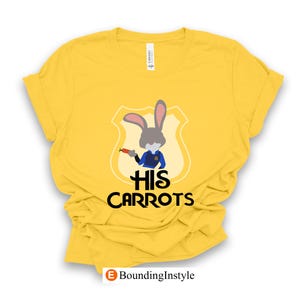 Zootopia 2 Shirt, Her Foxy Boy T-Shirt, His Carrots Tee, Nick Wilde Costume, Judy Hopps Cosplay, Animal Kingdom Outfit, Disney Couple Shirts