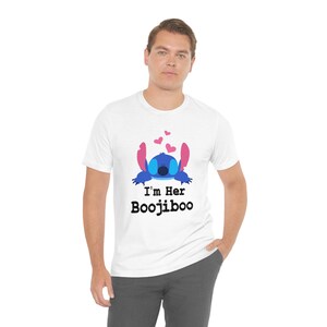 Lilo & Stitch Couple Shirt, I'm Her Boojiboo, Stitch Shirt, Disney Couples Matching Shirts, Valentine Honeymoon Shirt, Anniversary T-Shirt