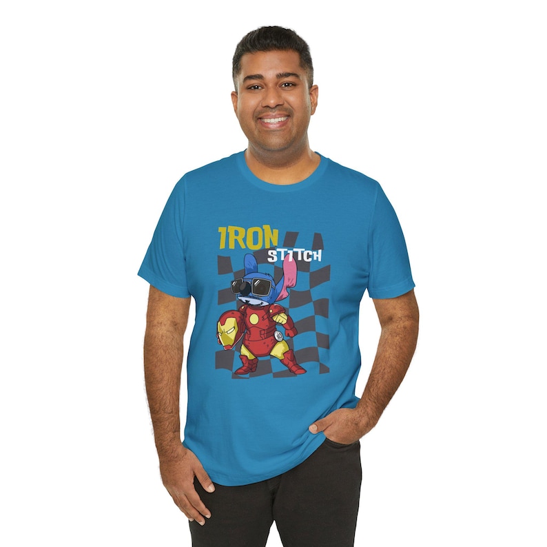 Stitch Marvel Shirts, Stitch Avengers Family Shirt, Retro Disney Character Tees, MCU Superhero, Deadpool, Thor, Spider-Man, Iron Man, Loki