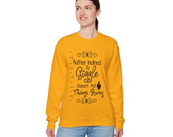 Mary Poppins Sweatshirt, Rather Inclined to Giggle, Disney World Sweater, Magic Kingdom Apparel, Unisex Crewneck Pullover, Long Sleeve Shirt