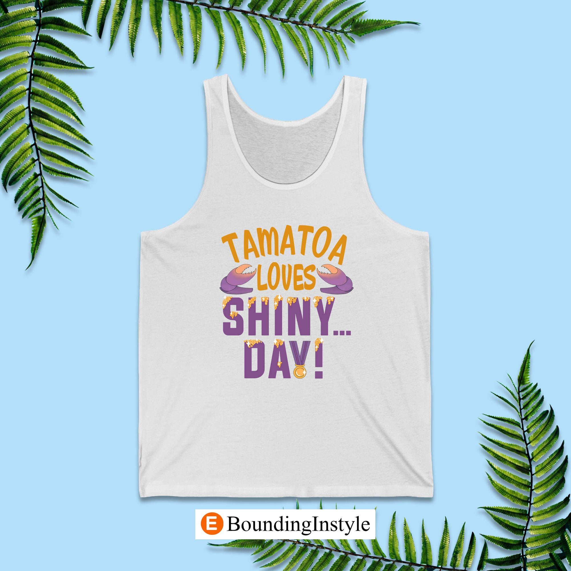 Moana Team Running Tank Top Tamatoa Loves SHINY DAY Tamatoa - Etsy