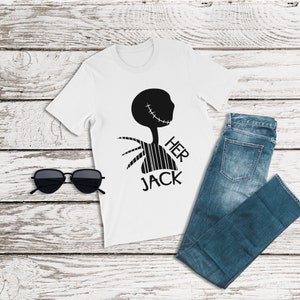 Nightmare Before Christmas Shirt, Her Jack Shirt, Jack Skeleton, Jack and Sally, Family Disney Shirt, Couples Disney Shirts, Halloween Shirt