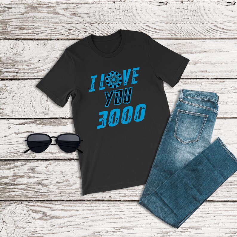 Avengers Shirt, I Love You 3000 Shirt, Three Thousand Dad, Iron Man Endgame, Disney Dad Shirt, Fathers Day Shirt, Gift for Dad from Daughter