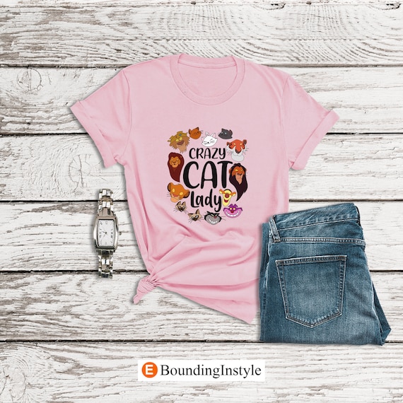disney cat lady t shirt