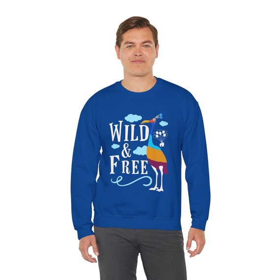 Pixar up Sweatshirt Wild Free Kevin Bird Long Sleeve Shirt Unisex Crewneck Pullover Disney World Sweater Paradise Falls Pixar Dug Etsy