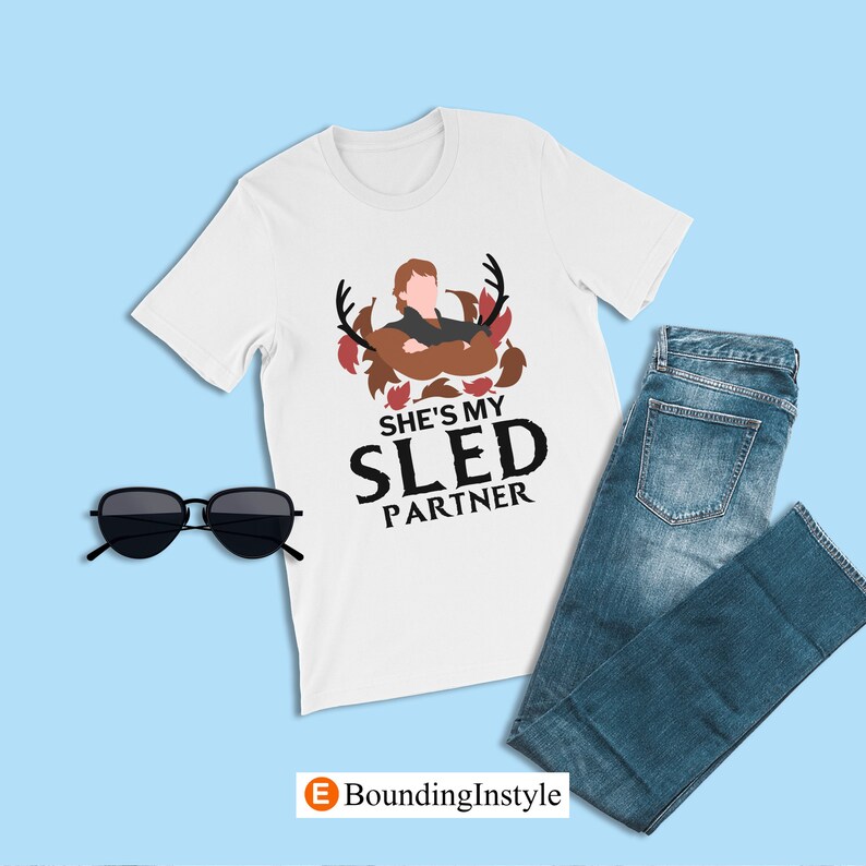 Frozen Couples Disney Shirt, She's My Sled Partner, Kristoff Shirts, Anniversary Tee, Disneyland Valentine Honeymoon, Kristoff Matching Anna