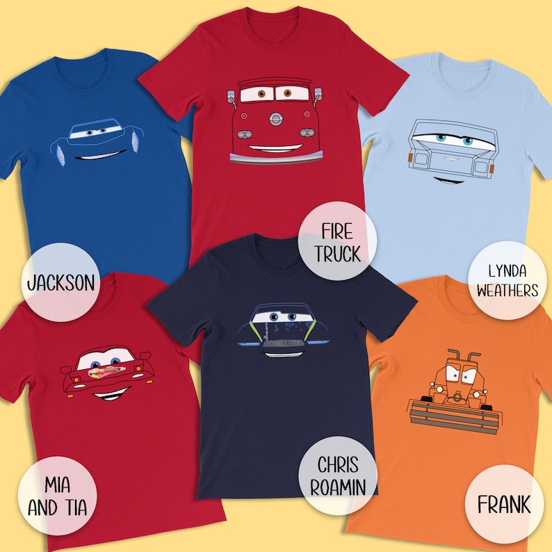 Disney Pixar Cars Shirt Hollywood Studios Shirt Cars Group Etsy