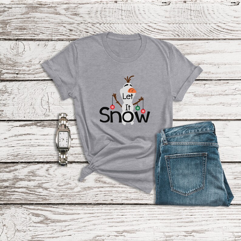 Frozen Shirt, Let It Snow Shirt, Olaf Shirt, Snowman Shirt, Disney Christmas, Disney Family Shirts, Disney World Shirts, Christmas Shirts