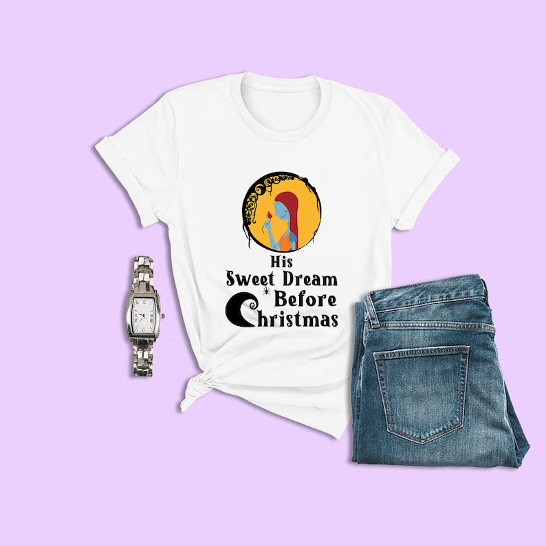 The Nightmare Before Christmas Couple Shirt, His Sweet Dream, Sally Ragdoll T-Shirt, Disney Couples Matching Shirt, Halloween-Themed Tshirt