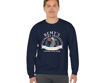 Ratatouille Sweatshirt, Remy's Culinary Institute Long Sleeve Shirt, Chef Food and Wine Disney Unisex Crewneck Pullover, Sweater Christmas